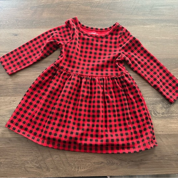 Cat & Jack Other - Cat & Jack Toddler Dress | Red and Black Check | Girls Size 18 M
